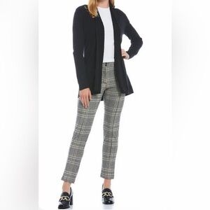 J.McLaughlin Yara Pant Houndstooth Trousers Beige Black preppy office classic